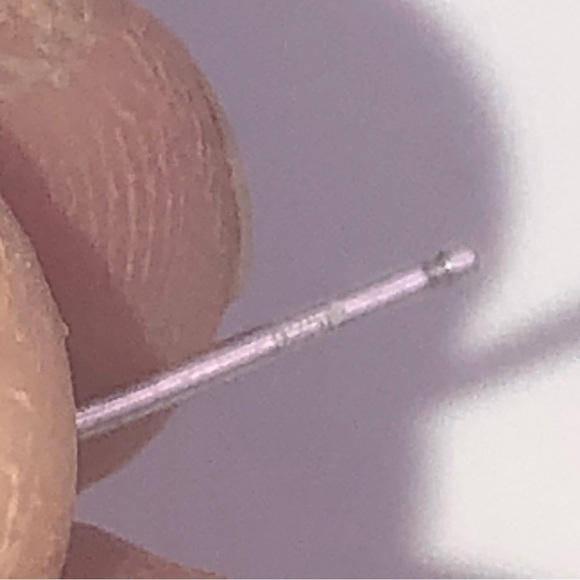 VTG Sterling Silver & Clear / White Round Cz Stud Earrings 7mm - Picture 3 of 6